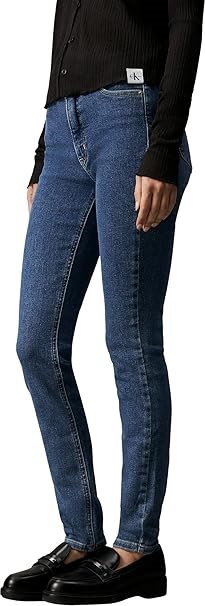 CALVIN KLEIN JEANS Women's High Rise Skinny Jeans, 25W x 30L, Denim Medium,