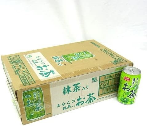 2x SANGARIA Anatano Maccha Iri Ocha 340gx24cans (Green Tea with Maccha) BBD