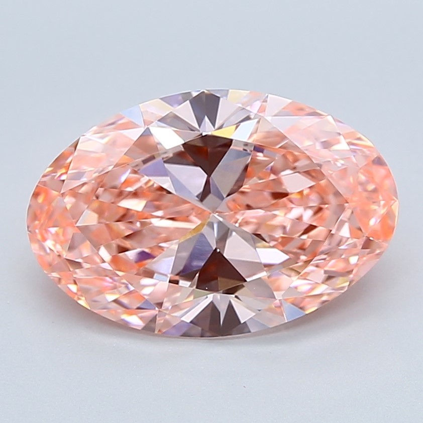 4.02 Carats Fancy Vivid Pink/VVS2 Lab Grown Diamond - IGI Certified
