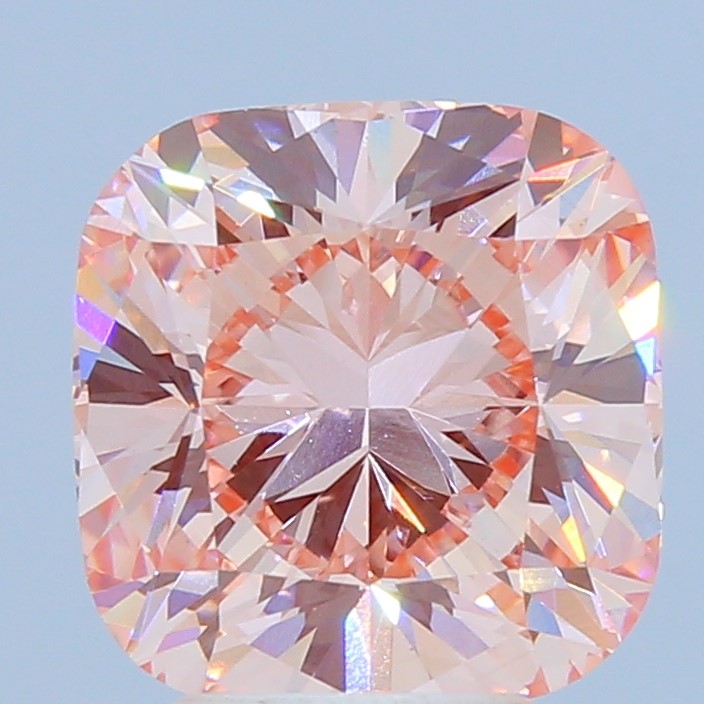 4.04 Carats Fancy Vivid Orange Pink/VS1 Lab Grown Diamond - IGI Certified