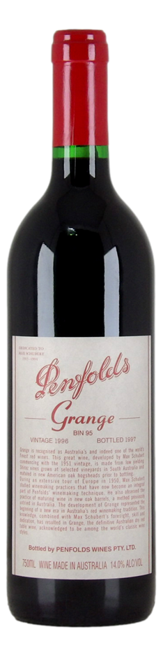 Penfolds Bin 95 Grange 1996 (1x 750mL), SA.