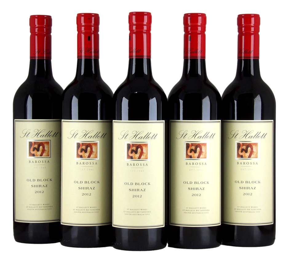 St Hallett Old Block Shiraz 2012 (5x 750mL),Barossa Valley