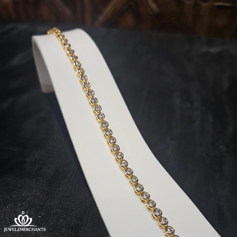 22K/Italy Gold Filled Bracelet -(Stamped 22K/Italy)-Warranty Quality-Gift
