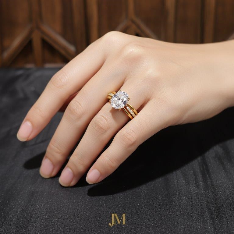 22K/Italy Gold Filled Ring(Stamped 22K/Italy)Warranty Quality-10 US-Gift