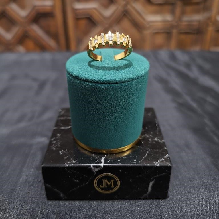 22K/Italy Gold Filled Ring(Stamped 22K/Italy)Warranty Quality-9US-Gift