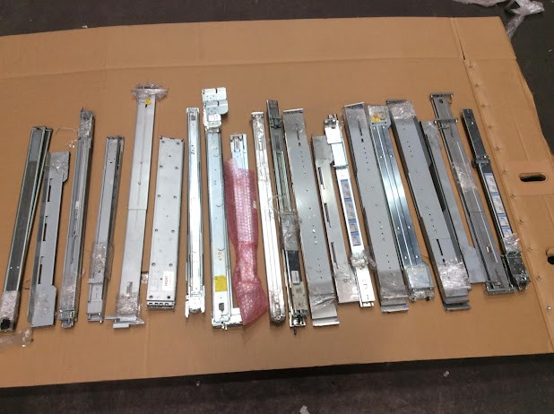 Mix Brand and Model Sliding Rail Kits (Lot of 20)