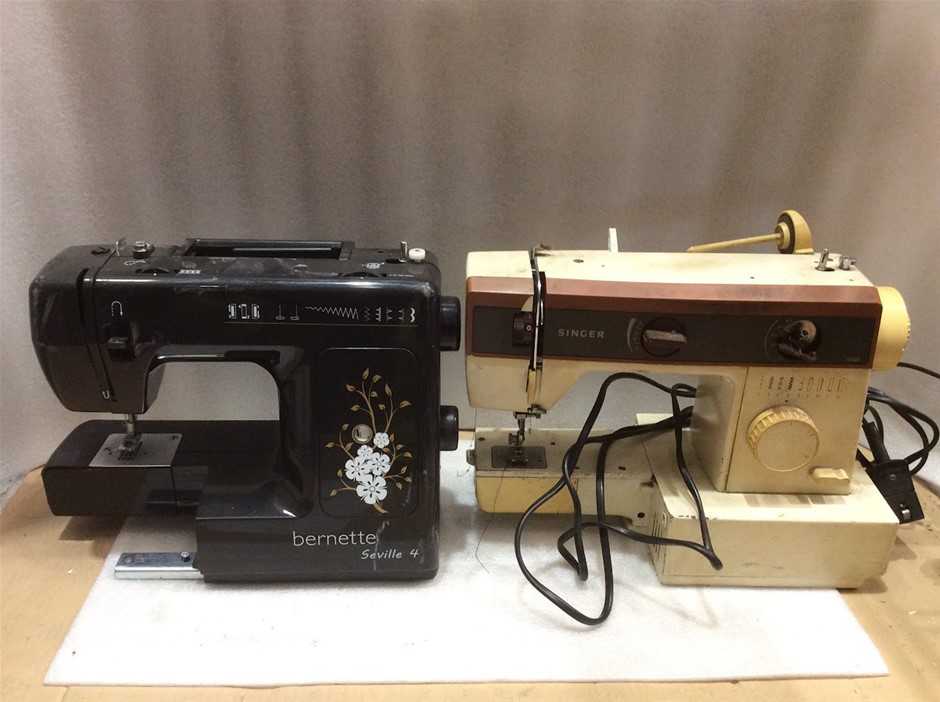 Singer 5525 Sewing Machine + Bernette Seville 4 Sewing Machine