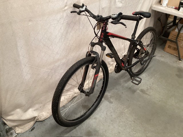 <p>Black/Red GT Mountain Bike </p>