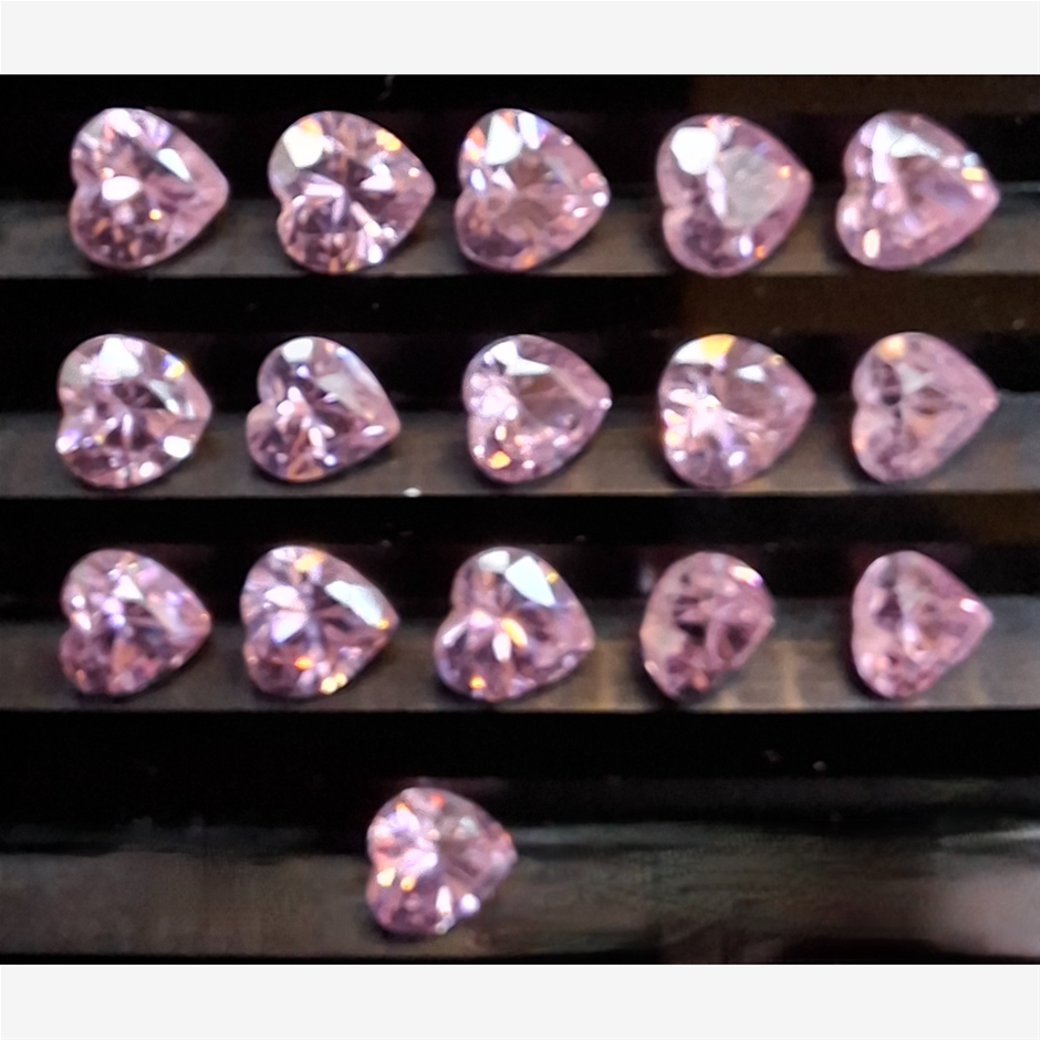 5x5mm Heart CZ