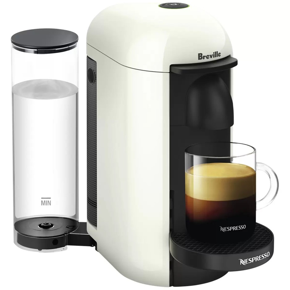 NESPRESSO Vertuo Plus Solo Centrifusion Capsule Machine, White, Model BNV32