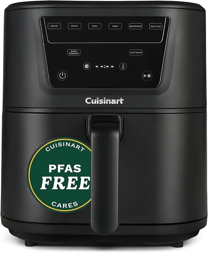 CUISINART XL 7.6L Single Air Fryer, Compact Max 7-in-1, PFAS Free. NB: mino