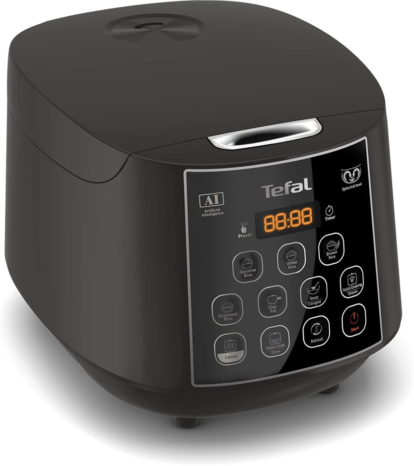TEFAL Easy Rice & Slow Cooker Plus 11 In 1, RK736. NB: Minor Use.