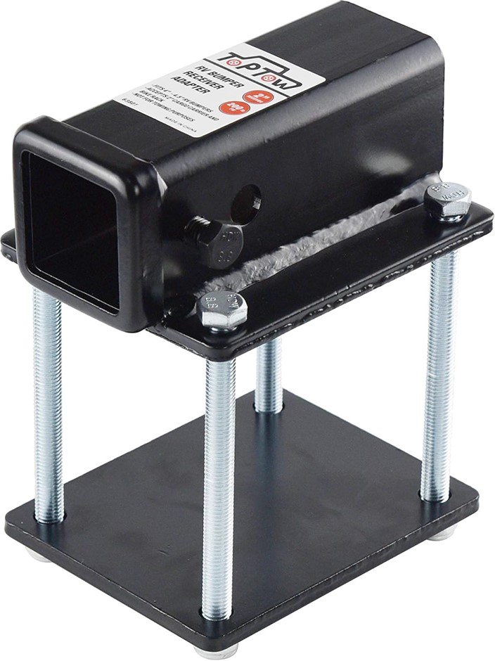TOPTOW RV Bumper Hitch Receiver 63801 for 4 inch to 4.5 inch Beams, 2 inch