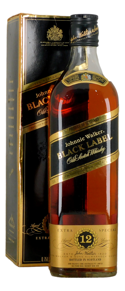 Johnnie Walker Black Label Old Scotch Whiskey 12 YO (1x 700ml)