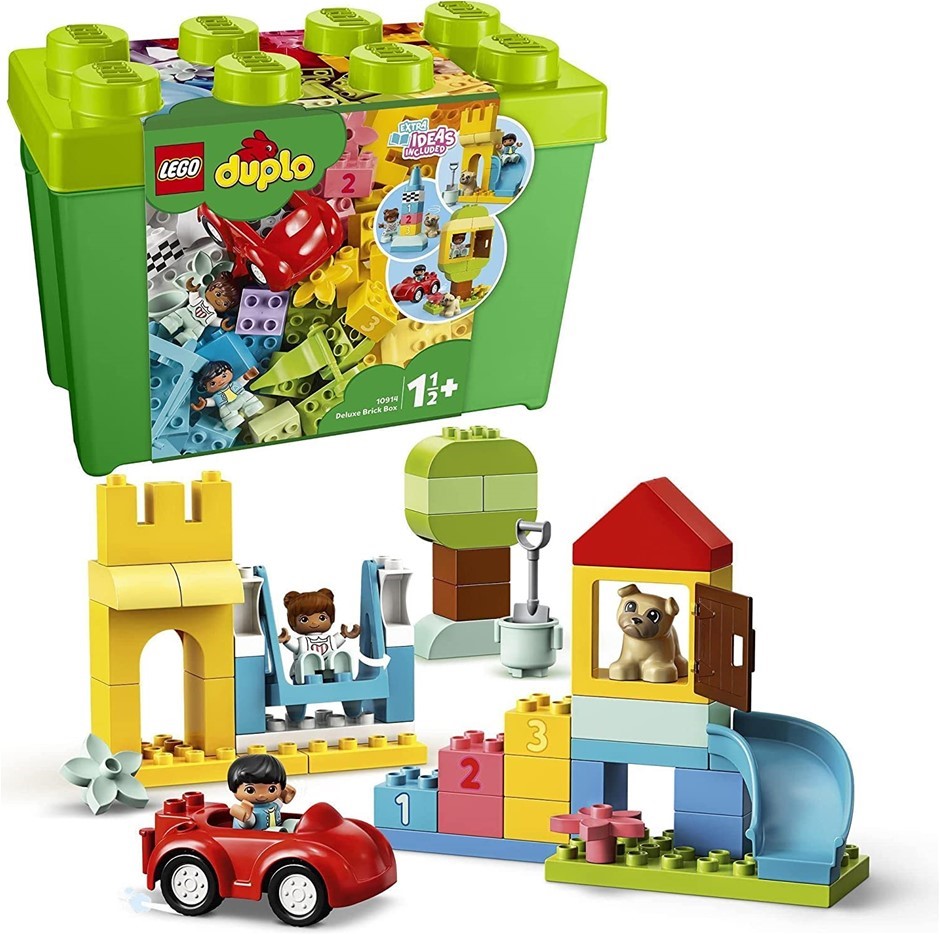 0097-3140674 · LEGO Duplo Classic Deluxe Brick Box Starter Set, 85pc, Ages 18 Months+, 109
