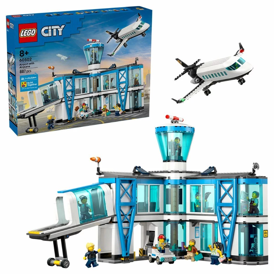 LEGO City Airport With Airplane, 60502. N.B: Damaged packaging, some pieces