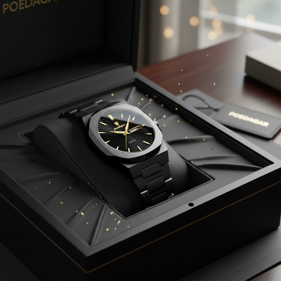 High Quality Simulated Diamond Men's Poedagar Watch-include box original
