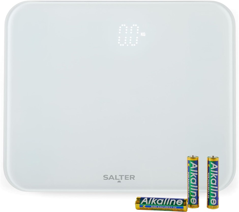 SALTER Ghost Compact Bathroom Scale 180kg White.