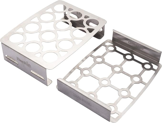 2 X CHARBROIL Grill Plus Double Pepper Roaster, Stainless.