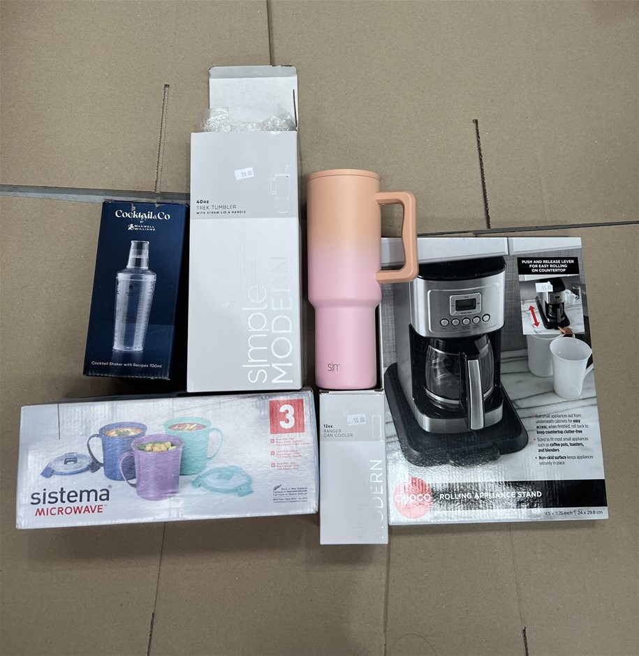 5 x ASSORTED Drink Products, Contains; Cocktail Shaker, Cup, Tumbler & more