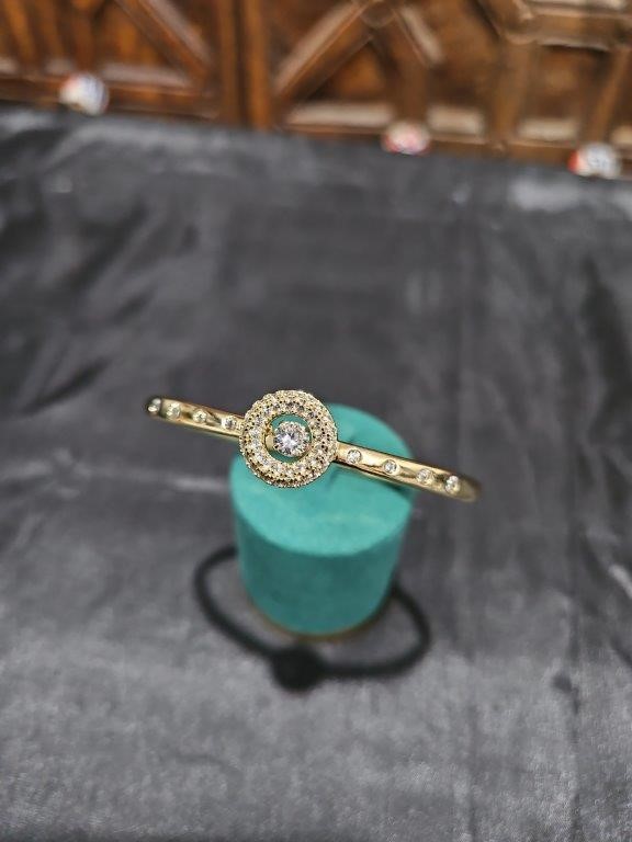 18K/Italy  Gold Filled Bangle -(Stamped 18K/Italy)-Warranty Quality-Gift