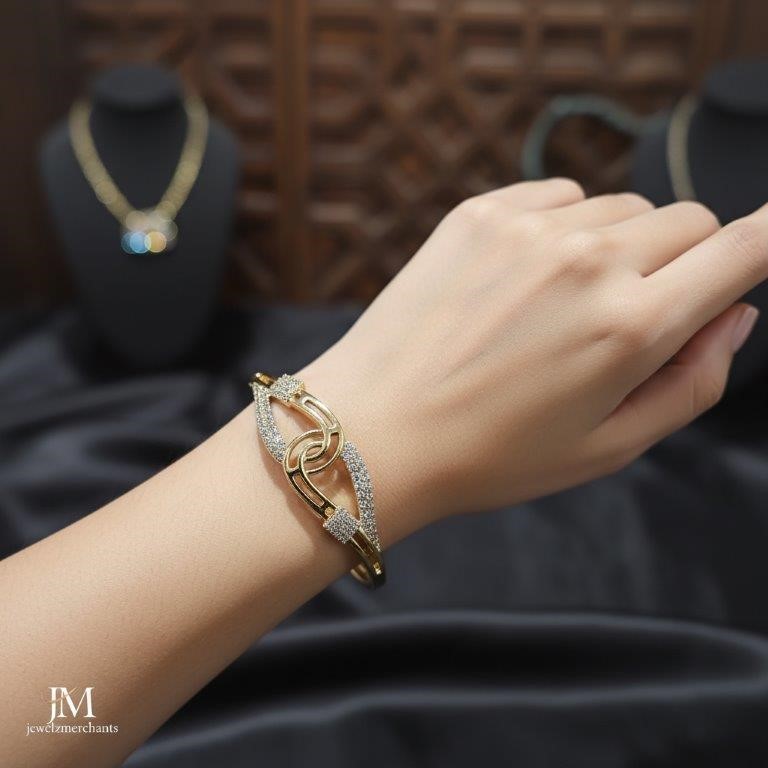 18K/Italy  Gold Filled Bangle -(Stamped 18K/Italy)-Warranty Quality-Gift