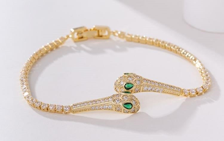18k Yellow Gold Filled Snack Bracelet (stamped 18k)-18cm