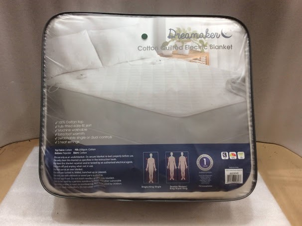 Dreamaker 9009846 Cotton Quilted Electric Blanket