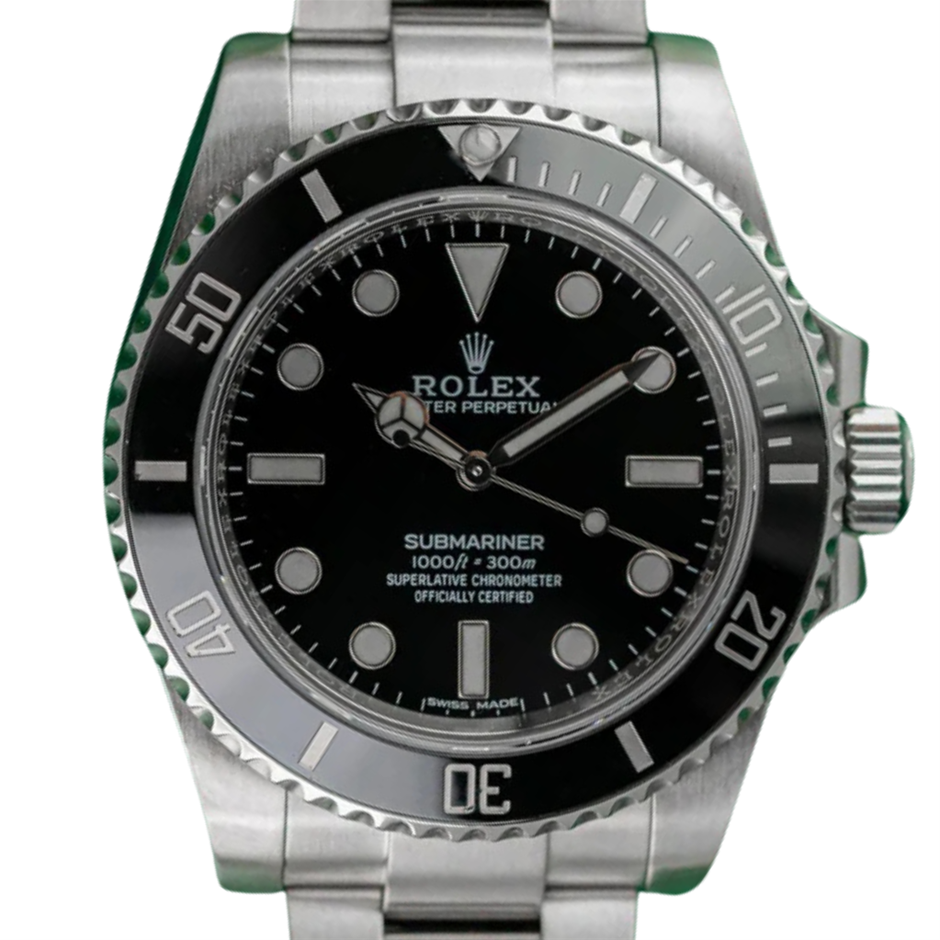 ROLEX SUBMARINER NO DATE 40MM STAINLESS STEEL 114060 AUTOMATIC BXP & COA