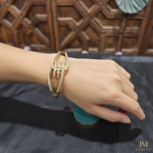 18K/Italy Gold Filled Bangle -(stamped 18K/Italy)-Warranty Quality
