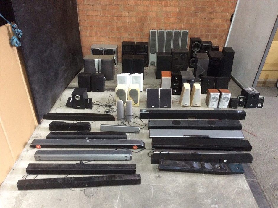 Mixed Brand Soundbars, Home Theater Speakers & Subwoofers