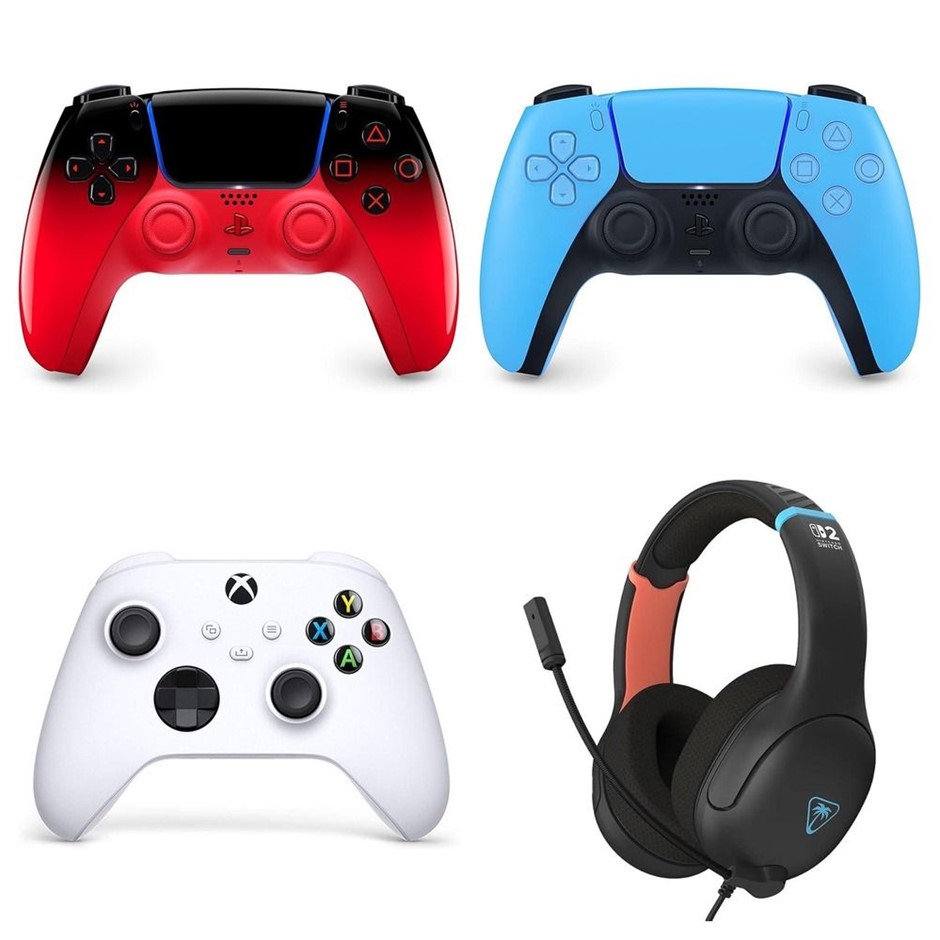 4 x Gaming Accessories. 2 x PLAYSTATION Dual Sense Wireless Controller. 1 x