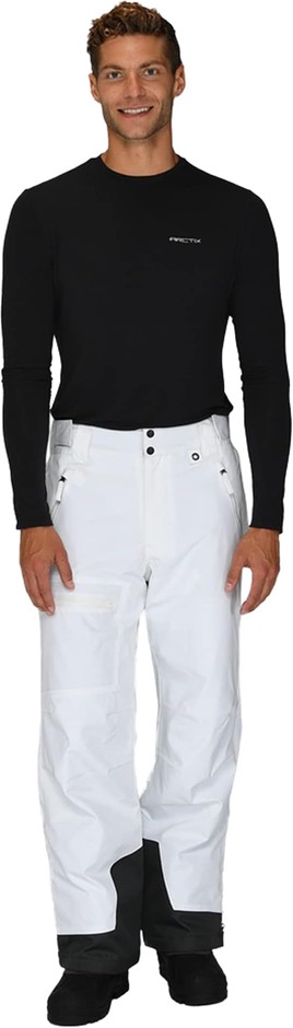 ARCTIX Men's Mountain Insulated Ski Pants, XL/(40-42Wx30L), White, 250131.