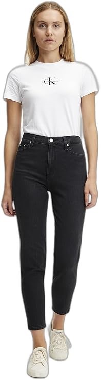 CALVIN KLEIN JEANS Women's Mom Jeans, Size 25W, Denim Black, J20J221659. RR