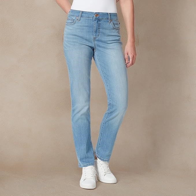 BANDOLINO Women's Mandie Signature Fit High Rise Straight Leg Jean, Size 16