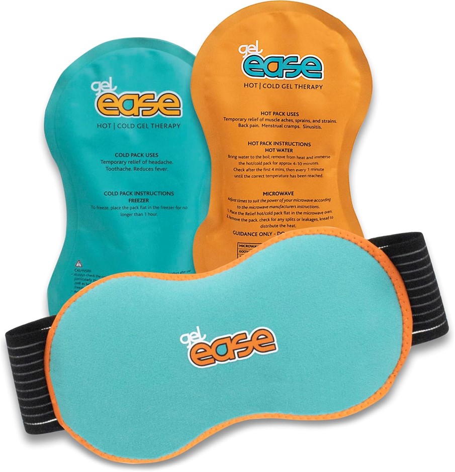 GelEase Reusable Hot & Cold Gel Pack, Soothing Pain Relief, Lightweight Reu