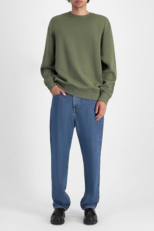 CHAMPION Men's Rochester Capital Crew Sweatshirt, Size L, Cargo Olive CSI,