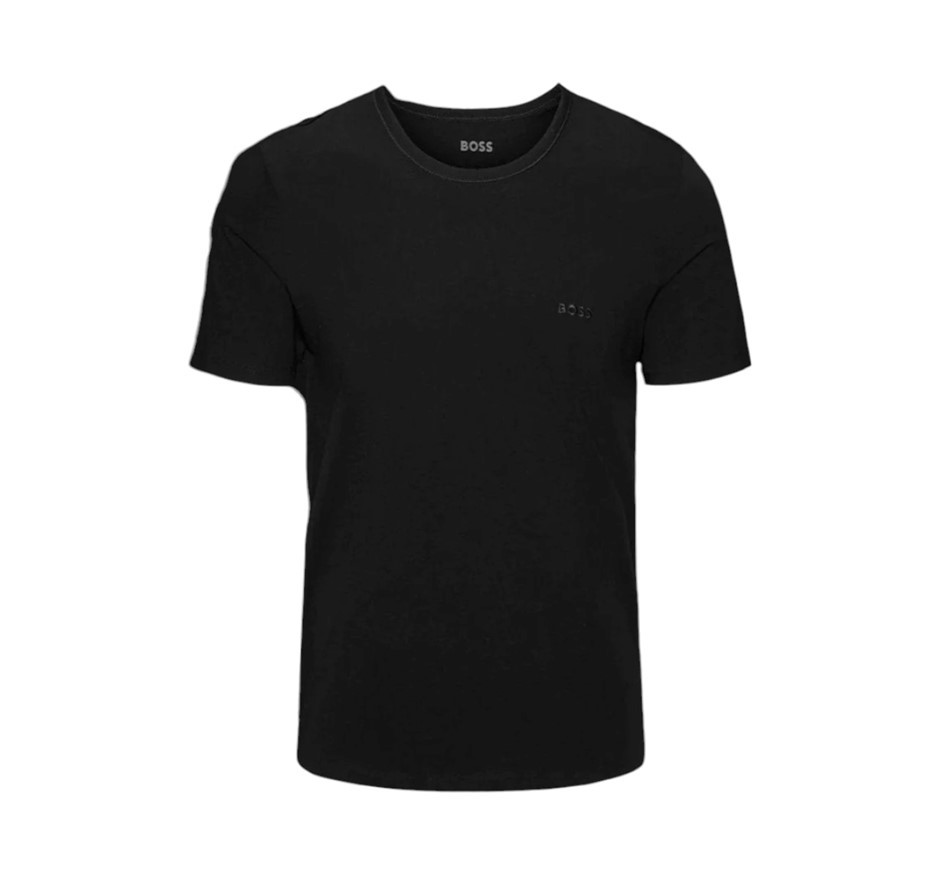 3-Pack HUGO BOSS Men's Crew Cotton Jersey Tee, Size M, Dark Soil Black, 504