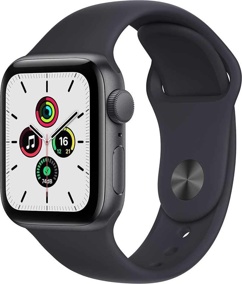 APPLE Watch SE (GPS, 40mm) - Space Grey Aluminium Case with Midnight Sport