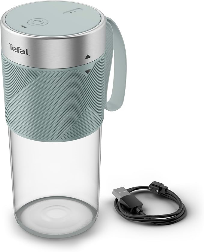Tefal Lightmix Portable Cordless Blender, 300 ml Capacity, Green, Cordless,