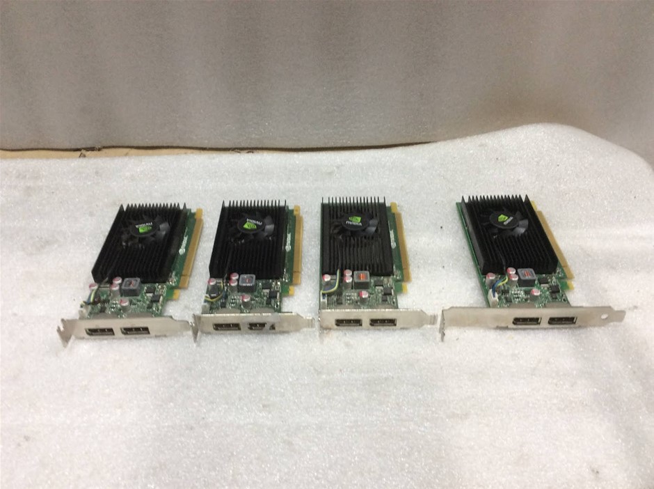 NVIDIA NVS 310 PCI-E Dual Display Graphics Cards (Lot of 4)