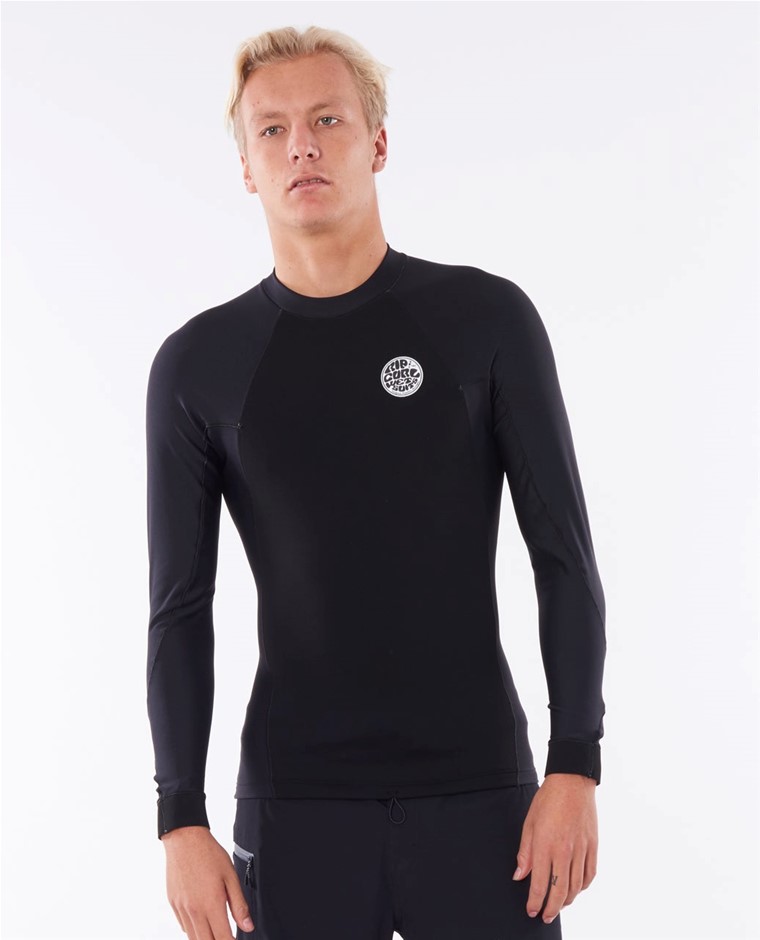 RIP CURL Flash Bomb Neo Poly Long Sleeve Wetsuit Jacket, Size S, Black (009