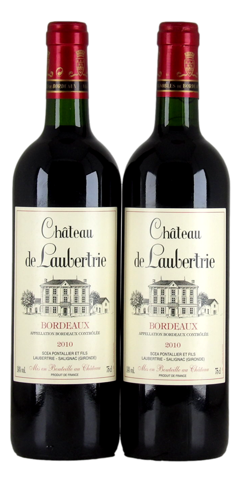Chateau de Laubertrie 2010 (2x 750mL) Bordeaux,France