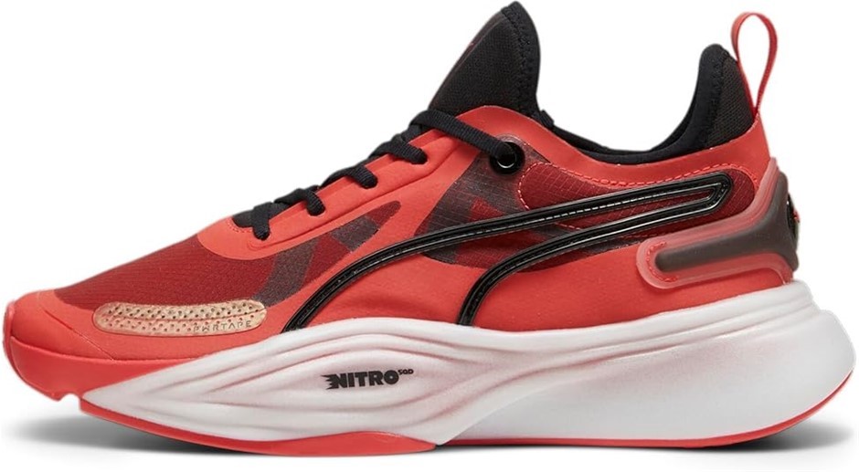 PUMA Men's PWR Nitro Squared Sneaker, US11/EU44.5, Active Red/Black, 378687