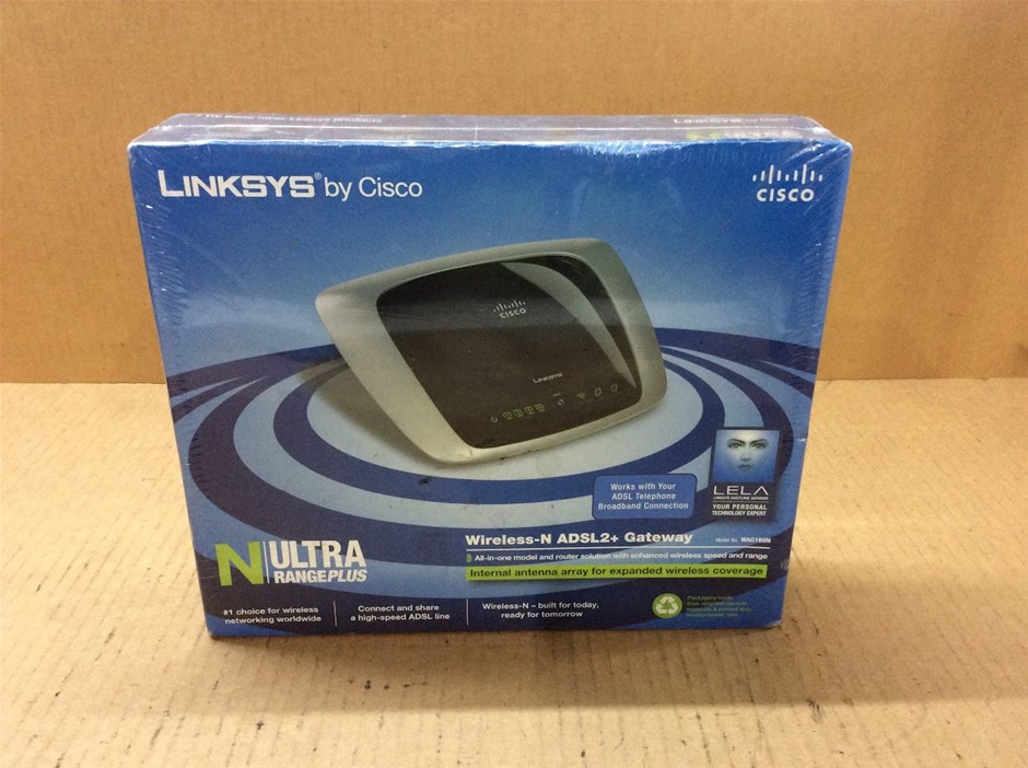 Cisco Linksys WAG160N Wireless-N ADSL2+ Gateway Router - New