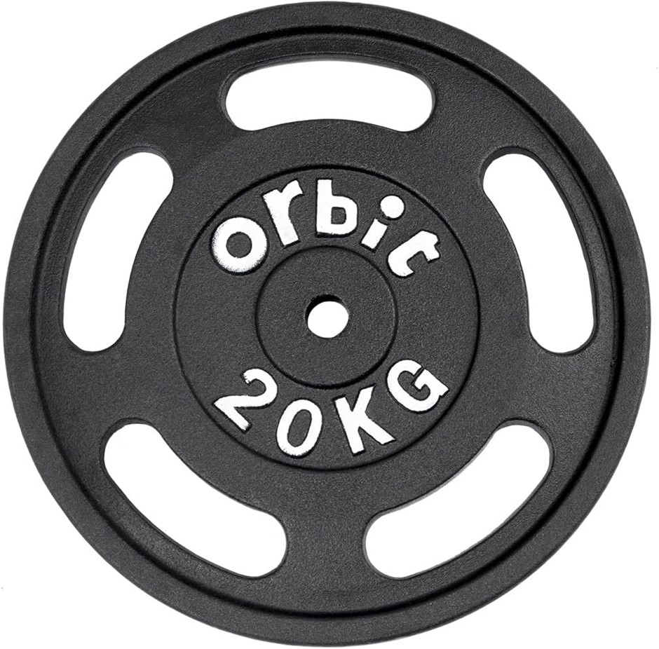 Orbit Standard 25 mm Cast Iron Weight Plate, 20kg.