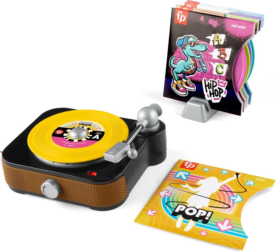 FISHER PRICE Musical Toy, Rockin’ Record Player. NB: May be missing accesso