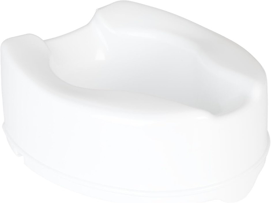 Homecraft Savanah Raised Toilet Seat, 15cm High without Lid, Elevated Toile