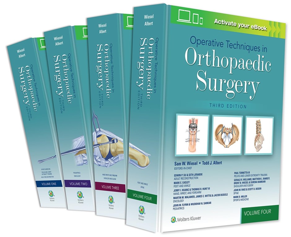 Operative Techniques in Orthopaedic Surgery Full Set of 4 Books, (Includes