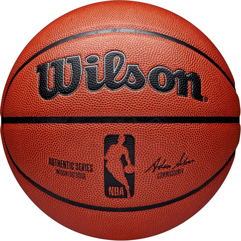 Wilson NBA Authentic Series Indoor Outdoor Basketball, Size 7.